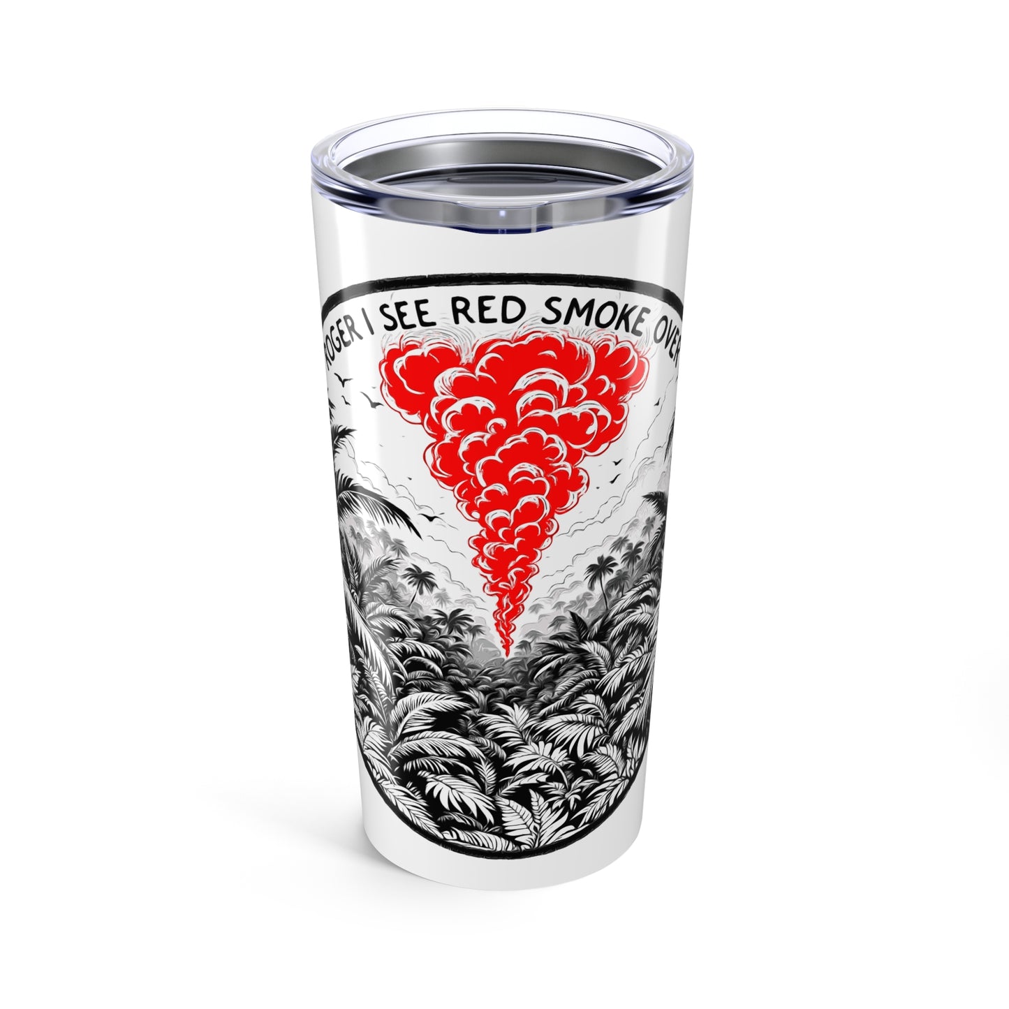 Red Smoke Over Tumbler 20oz