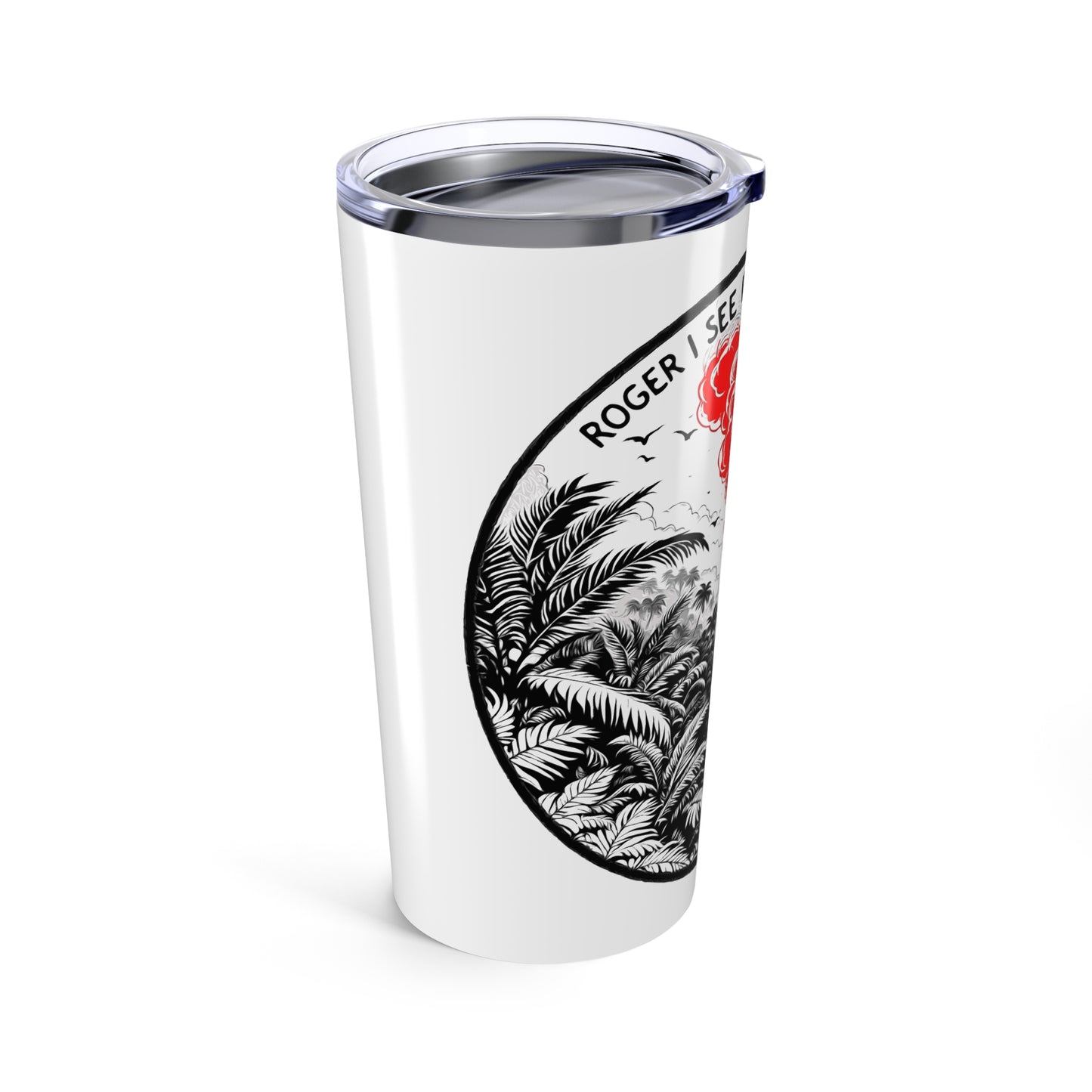 Red Smoke Over Tumbler 20oz